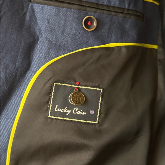 Men's Blue Blazer - Picture 6 of 8